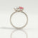 Celeste emerald and pear morganite Toi et Moi engagement ring – view 2