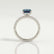 Coco cushion alexandrite triple pavé hidden halo engagement ring – view 2
