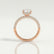 COCO - Elongated Cushion Cut Lab Diamond 18k Rose Gold Petite Hidden Halo Triple Pavé