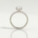 COCO - Elongated Cushion Cut Lab Diamond 18k White Gold Petite Hidden Halo Triple Pavé