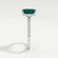COCO - Emerald & Diamond 18k White Gold Petite Hidden Halo Triple Pavé Ring