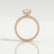 COCO - Emerald Lab Diamond & Diamond 18k Rose Gold Hidden Halo Triple Pavé Ring