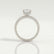 COCO - Emerald Lab Diamond & Diamond 18k White Gold Hidden Halo Triple Pavé Ring