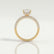 COCO - Emerald Lab Diamond & Diamond 18k Yellow Gold Hidden Halo Triple Pavé Ring