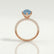 COCO - Marquise Blue Lab Diamond 18K Rose Gold Triple Pavé Hidden Halo
