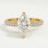 COCO - Marquise Lab Diamond 18K Yellow Gold Triple Pavé Hidden Halo