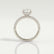 COCO - Oval Lab Diamond Platinum Petite Hidden Halo Triple Pavé Shoulder Set