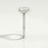 COCO - Oval Lab Diamond Platinum Petite Hidden Halo Triple Pavé Shoulder Set