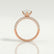 COCO - Pear Lab Diamond 18K Rose Gold Petite Hidden Halo Triple Pavé Shoulder Set