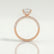 COCO - Princess Lab Diamond 18k Rose Gold Hidden Halo Triple Pavé Shoulder Set