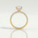 COCO - Princess Lab Diamond 18k Yellow Gold Hidden Halo Triple Pavé Shoulder Set