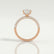 COCO - Radiant Lab Diamond 18k Rose Gold Petite Triple Pavé Hidden Halo