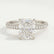 COCO - Radiant Lab Diamond Platinum Petite Triple Pavé Hidden Halo