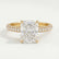 COCO - Radiant Lab Diamond 18k Yellow Gold Petite Triple Pavé Hidden Halo