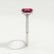 COCO - Radiant Ruby & Diamond 950 Platinum Petite Hidden Halo Triple Pavé Shoulder Set Ring