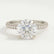 COCO - Round Lab Diamond Platinum Petite Hidden Halo Triple Pavé Shoulder Set Ring