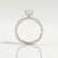 COCO - Round Lab Diamond Platinum Petite Hidden Halo Triple Pavé Shoulder Set Ring