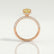 COCO - Round Yellow Lab Diamond 18k Rose Gold Petite Hidden Halo Triple Pavé Shoulder Set Ring