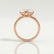 COMET - Toi Et Moi Lab Diamond Emerald & Pear Cut Ring 18k Rose Gold