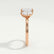 COMET - Toi Et Moi Lab Diamond Emerald & Pear Cut Ring 18k Rose Gold