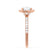 CASEADA - Cushion Moissanite & Diamond 18k Rose Gold Halo Ring Engagement Ring Lily Arkwright