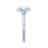 CASEADA - Cushion Moissanite & Diamond 18k White Gold Halo Ring Engagement Ring Lily Arkwright