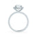 CASEADA - Cushion Moissanite & Diamond 18k White Gold Halo Ring Engagement Ring Lily Arkwright