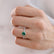 CATALINA - Chatham® Round Emerald Solitaire Engagement Ring 18k White Gold