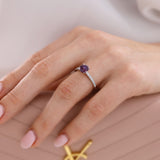 CATALINA - Chatham® Round Alexandrite Solitaire Engagement Ring 950 Platinum
