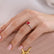 CATALINA - Round Ruby Solitaire Engagement Ring 18k Rose Gold