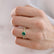 CATALINA - Chatham® Round Emerald Solitaire Engagement Ring 18k Yellow Gold