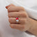 CELESTE - Toi Et Moi Ruby Emerald & Lab Diamond Pear Cut Ring 18k Rose Gold
