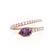 CELESTINE - Pear Alexandrite Split Shank Ring 18k Rose Gold