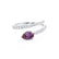 CELESTINE - Pear Alexandrite Split Shank Ring 18k White Gold