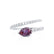 CELESTINE - Pear Alexandrite Split Shank Ring 18k White Gold