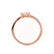 CELESTINE - Pear Champagne Sapphire Split Shank Ring 18k Rose Gold