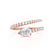CELESTINE - Pear Moissanite Split Shank Ring 18k Rose Gold Engagement Ring Lily Arkwright