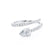 CELESTINE - Pear Moissanite Split Shank Ring 950 Platinum Engagement Ring Lily Arkwright