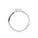 CELESTINE - Pear Moissanite Split Shank Ring 18k White Gold Engagement Ring Lily Arkwright