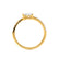 CELESTINE - Pear Moissanite Split Shank Ring 18k Yellow Gold Engagement Ring Lily Arkwright