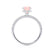 COCO- Round Champagne Sapphire & Diamond 950 Platinum Petite Hidden Halo Triple Pavé Shoulder Set Ring Engagement Ring Lily Arkwright
