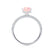 COCO - Radiant Champagne Sapphire & Diamond 18k White Gold Petite Hidden Halo Triple Pavé Shoulder Set Ring Engagement Ring Lily Arkwright