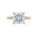 COCO - Princess Lab Diamond 18k Yellow Gold Hidden Halo Triple Pavé Shoulder Set