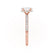 COCO - Oval Natural Diamond 18k Rose Gold Petite Hidden Halo Triple Pavé Shoulder Set Engagement Ring Lily Arkwright