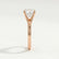 DAHLIA - Round Lab Diamond Solitaire 18k Rose Gold Split Shank Solitaire Ring