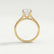 DAHLIA - Round Lab Diamond Solitaire 18k Yellow Gold Split Shank Solitaire Ring