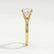DAHLIA - Round Lab Diamond Solitaire 18k Yellow Gold Split Shank Solitaire Ring