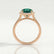 DARLEY - Emerald Elongated Cushion Micro Pavé 18k Rose Gold Halo