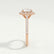 DARLEY - Elongated Cushion Lab Diamond 18k Rose Gold Halo