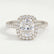 DARLEY - Elongated Cushion Lab Diamond 18k White Gold Halo